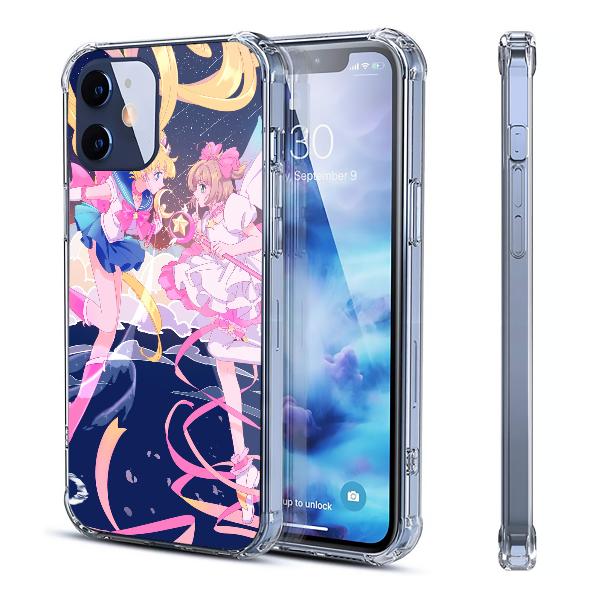 （画像用） 美少女戦士セーラームーン Sailor Moon 【iPhone 12シリーズ対応】透明スマホケース（クリアソフトケース）